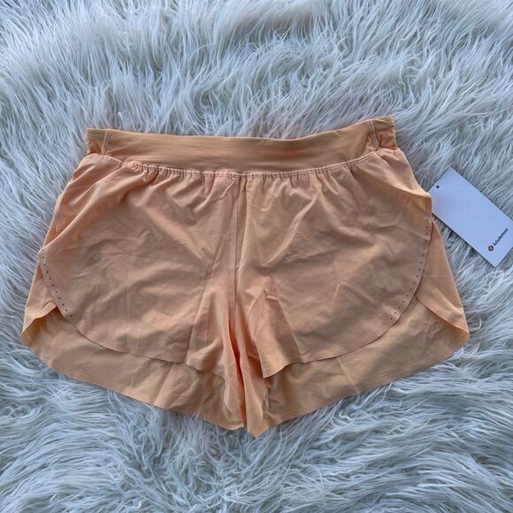 Lululemon Fast and Free High-Rise Classic-Fit Split Short 3" Rock Melon Large - Picture 3 of 11